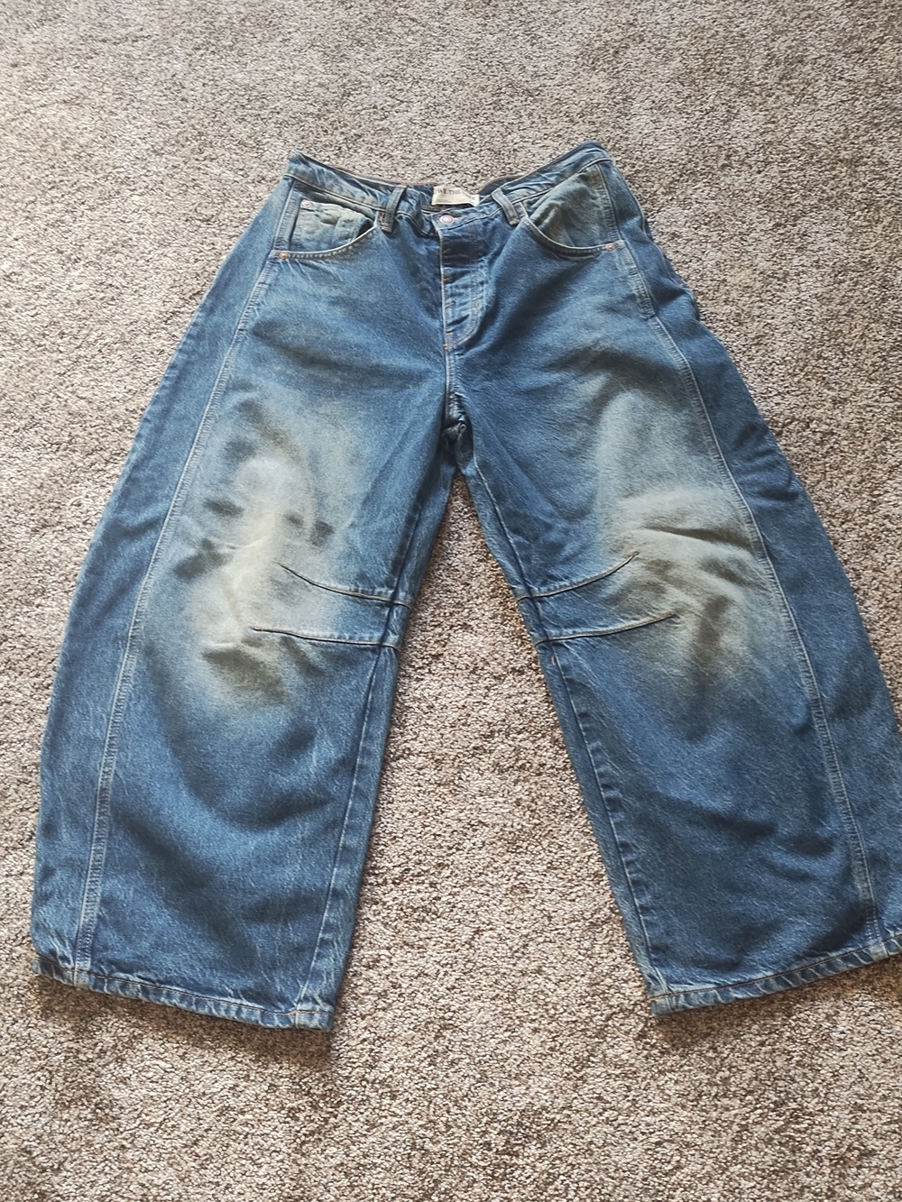 We The Free Good Luck Mid-Rise Barrel Jeans